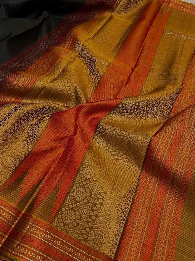 Kimaya plain silk saree