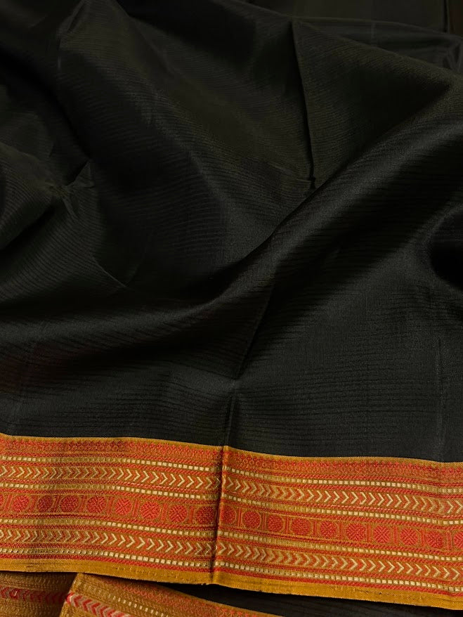 Kimaya plain silk saree