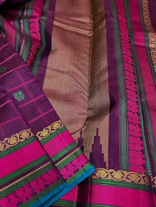 Kimaya checked silk saree