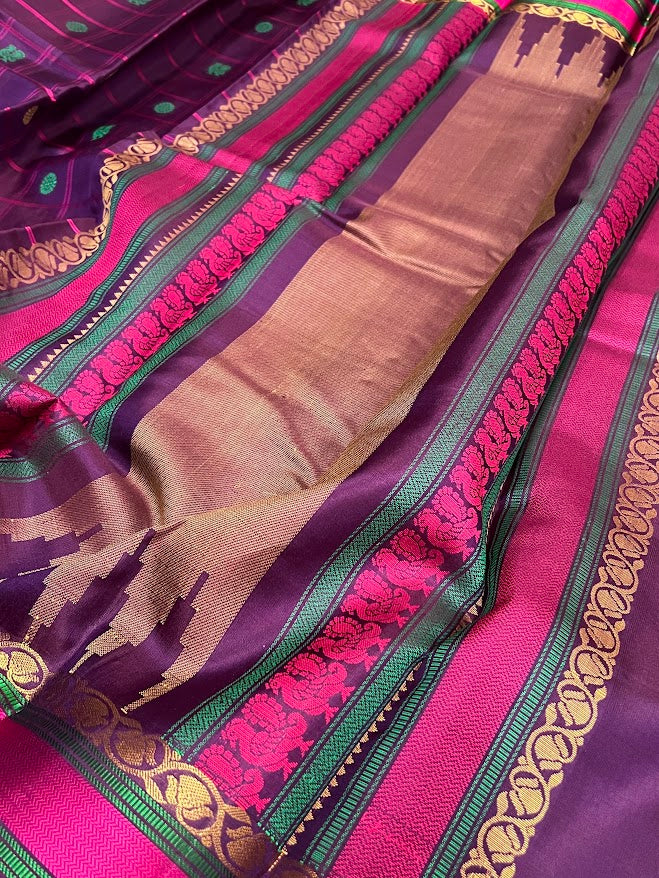 Kimaya checked silk saree