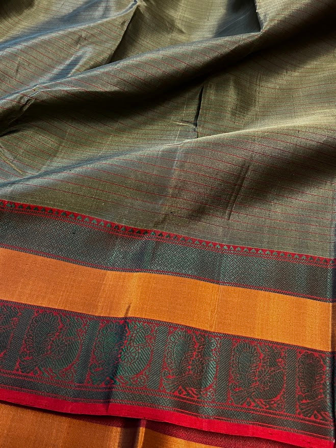 Kimaya lines silk saree green