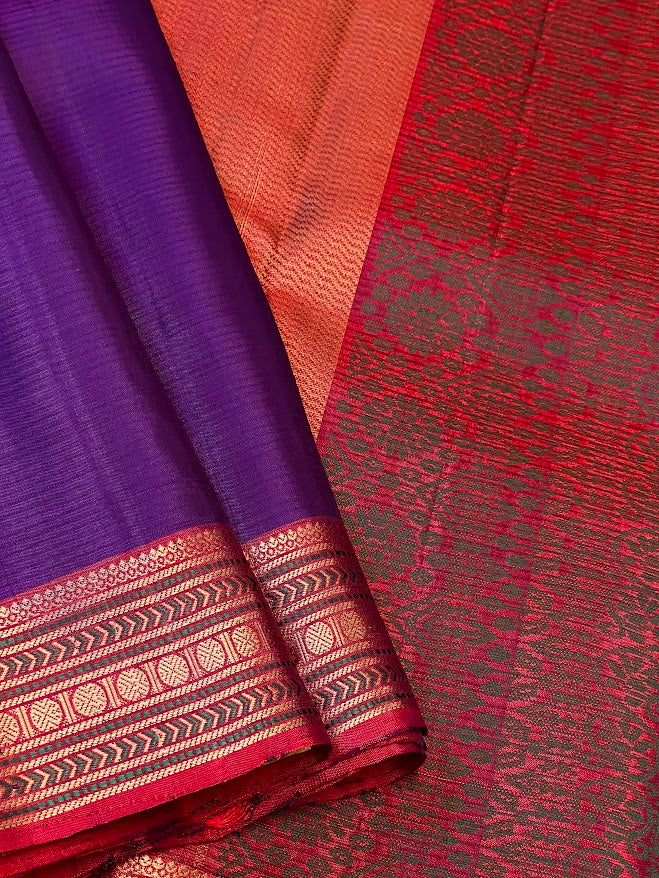 Kimaya plain silk saree