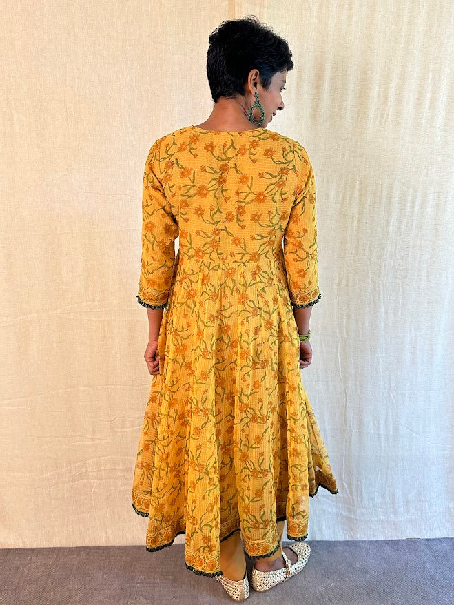 Kota kalidar kurta ocher 5