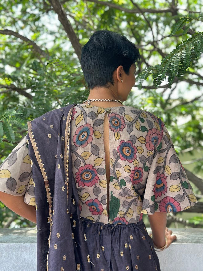 Lasya kalamkari blouse