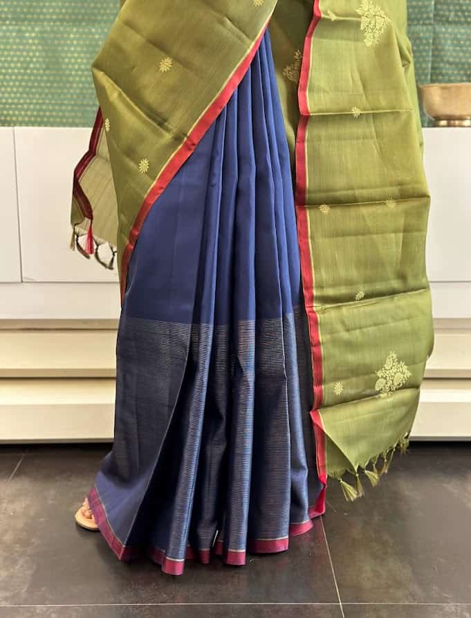 Madhura olive and blue 1