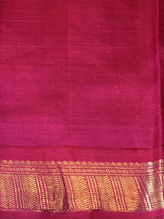 Mila  korvai floral kanchi silk saree