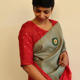 Hand embroidered kutch work blouse