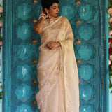 Chidiya organza saree