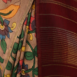 Kalpataru hand painted kanchipuram silk saree