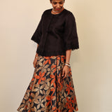 Tussar wrap skirt