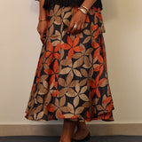 Tussar wrap skirt