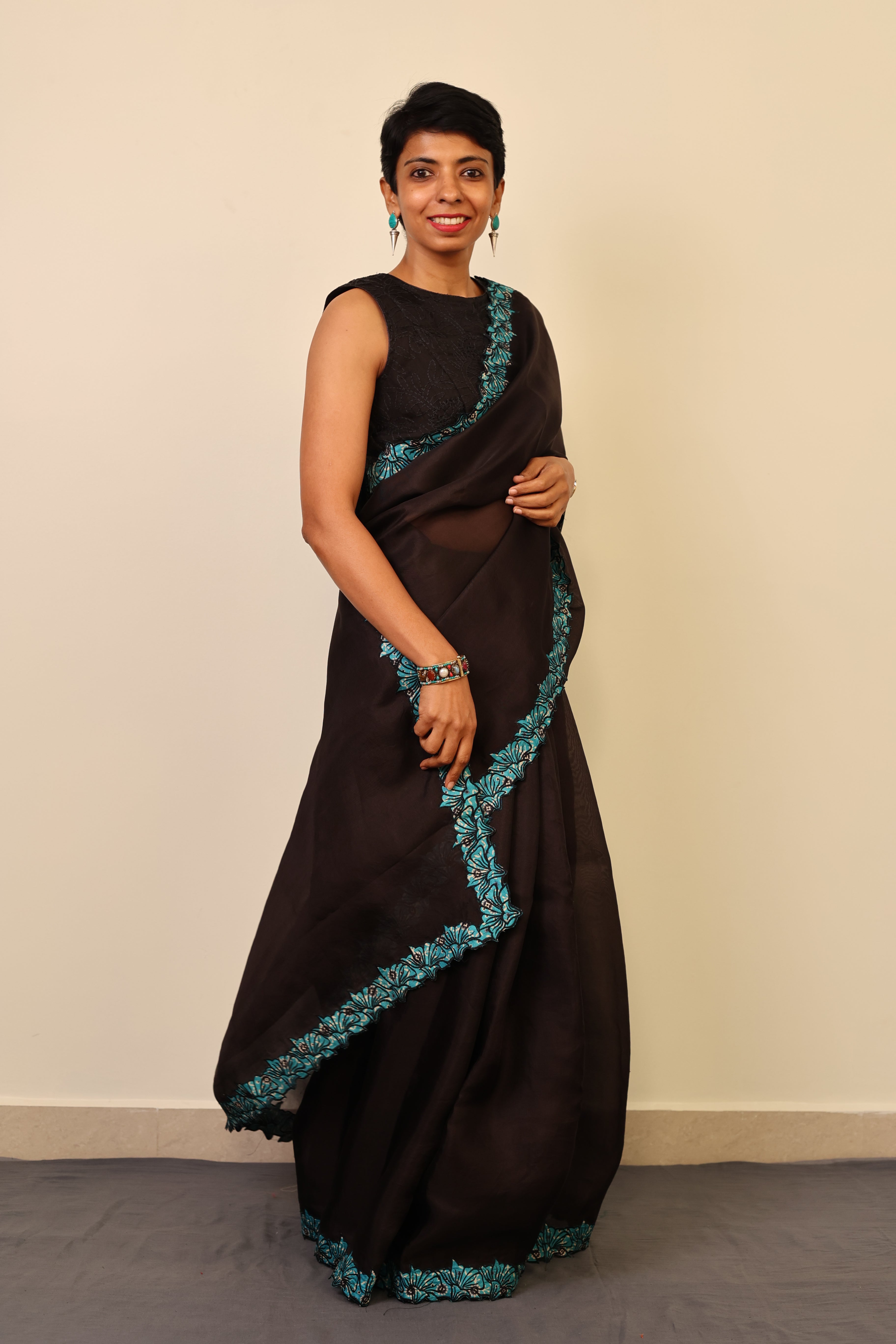 Malar organza saree