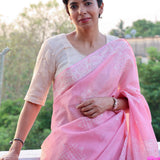 Cream kota embroidered blouse