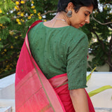 Green kota embroidered blouse