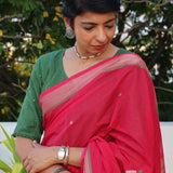 Green kota embroidered blouse