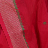 Leheriya bordered kanchi cotton saree