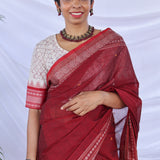 Hand printed kanchi cotton blouse