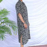 Linen shirt dress