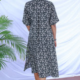 Linen shirt dress