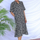 Linen shirt dress