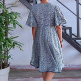 Bellflower chiffon dress