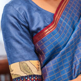 Kalamkari applique blouse