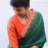 Jwala orange blouse