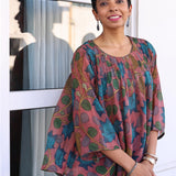 Chiffon kalamkari top