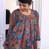 Chiffon kalamkari top