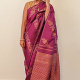 Vines Kanchipuram silk saree