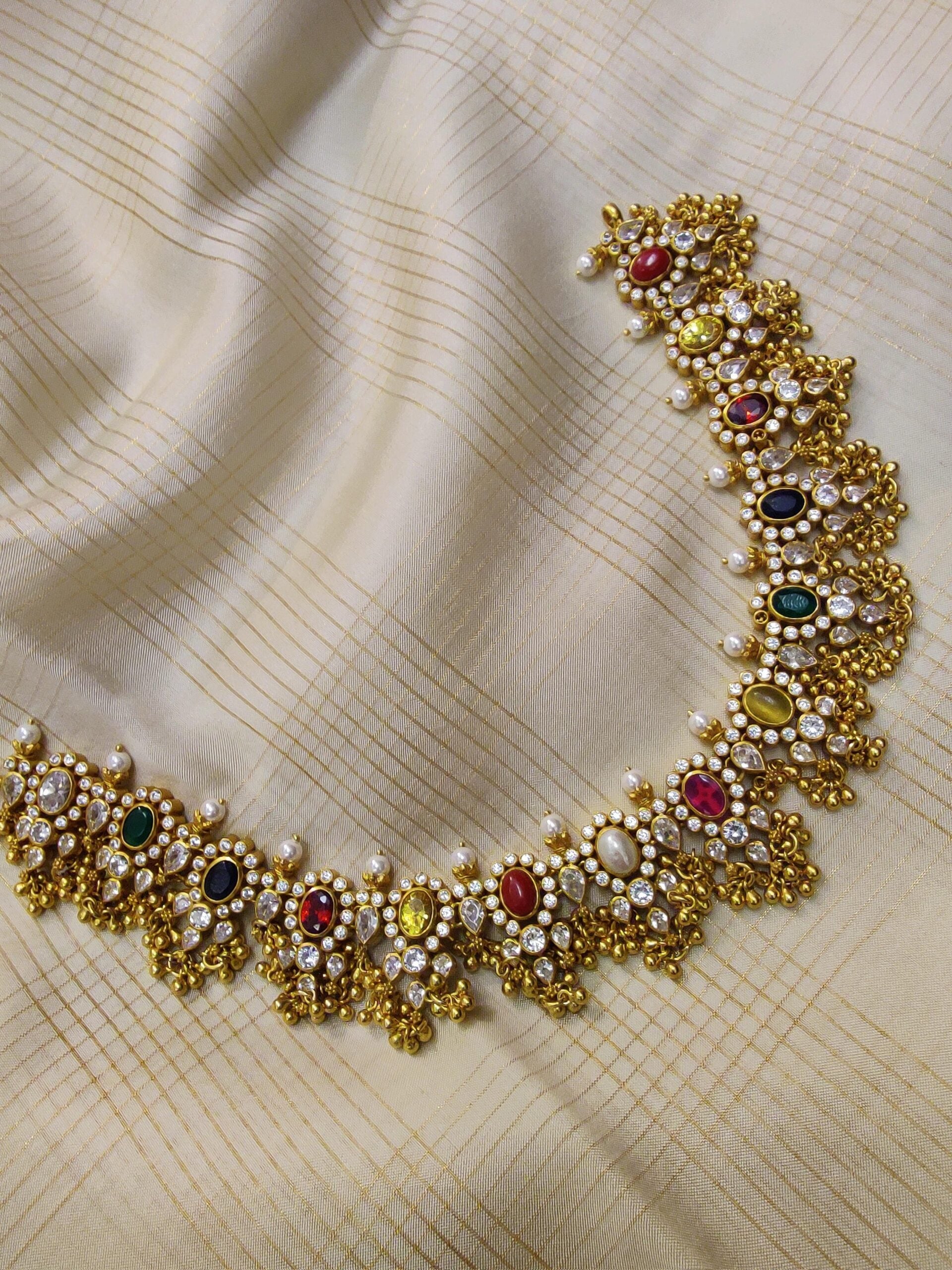 Pure-silver-gold-plated-princess-necklace-with-multicolor-stones-1.jpg