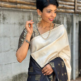 Ranya korvai kanchipuram silk saree