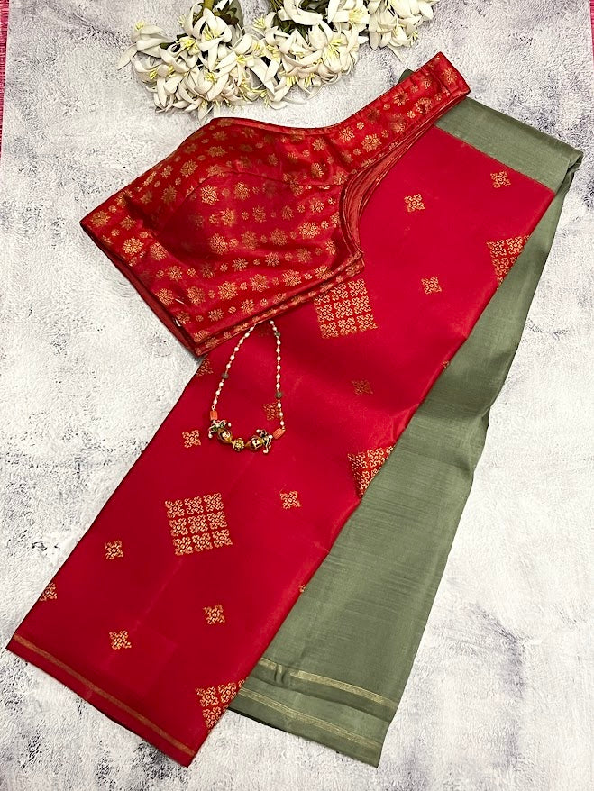 Ranya korvai kanchipuram silk saree