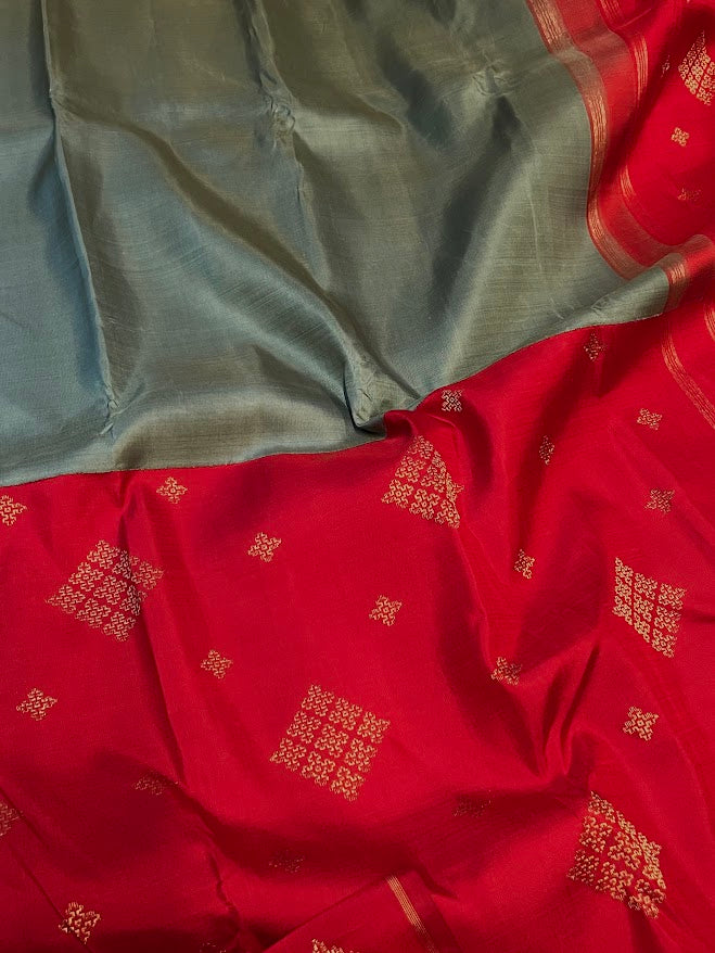 Ranya korvai kanchipuram silk saree