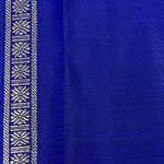 Royal blue vines silk saree 3