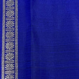 Royal blue vines silk saree 3