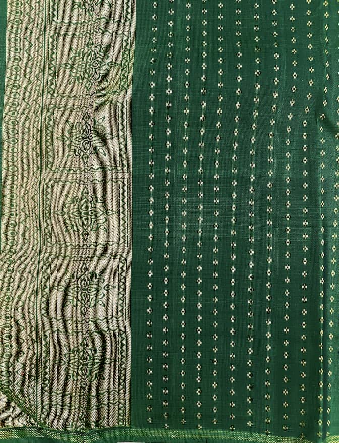 Rust floral design Kanchipuram silk saree 4