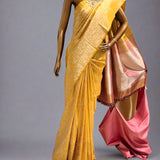 Yellow tissue vanasingaram silk saree