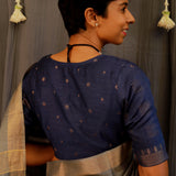 Gold dotted tussar blouse