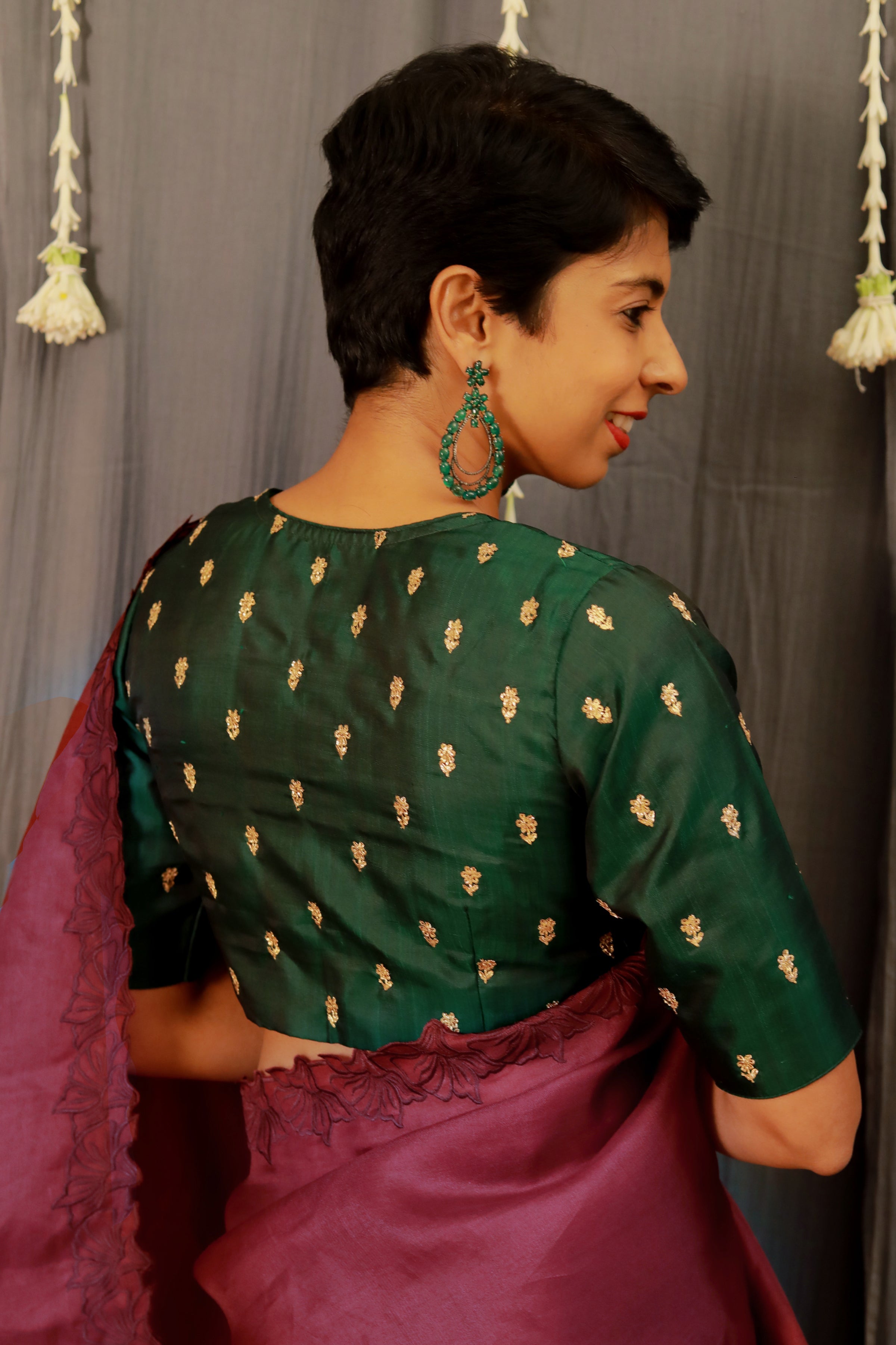 Kalavati silk embroidered blouse