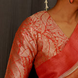 Silk brocade blouse