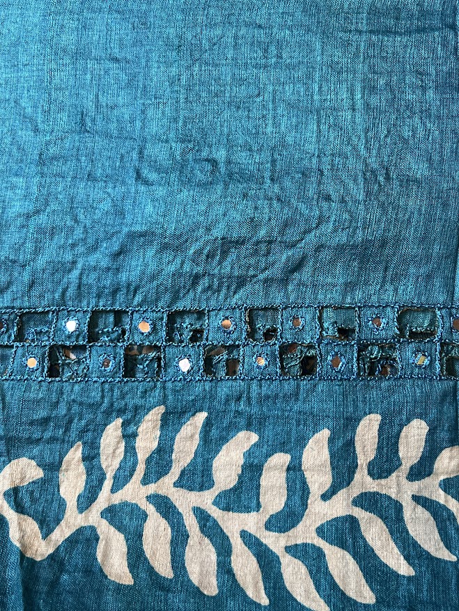 Tashi Arch cutwork tussar saree