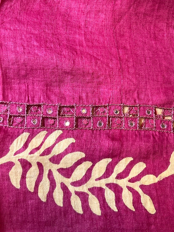 Tashi Arch cutwork tussar saree