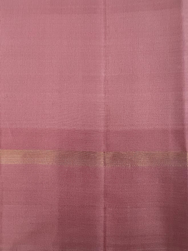 Tejasvi green dusty pink thread woven Kanchipuram silk saree 4