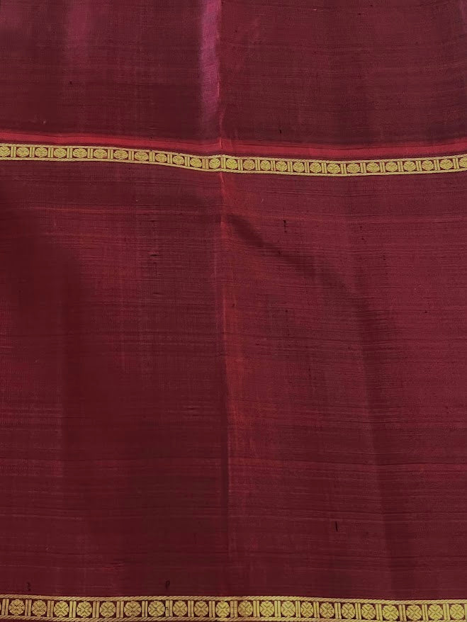 Trayi Green vanasingaram kanchipuram silk saree 4