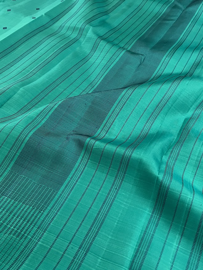 Vera Teal zero zari kanchipuram silk saree 2