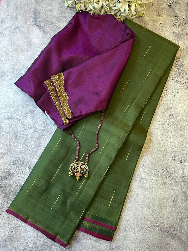 Vera raindrop kanchipuram silk saree