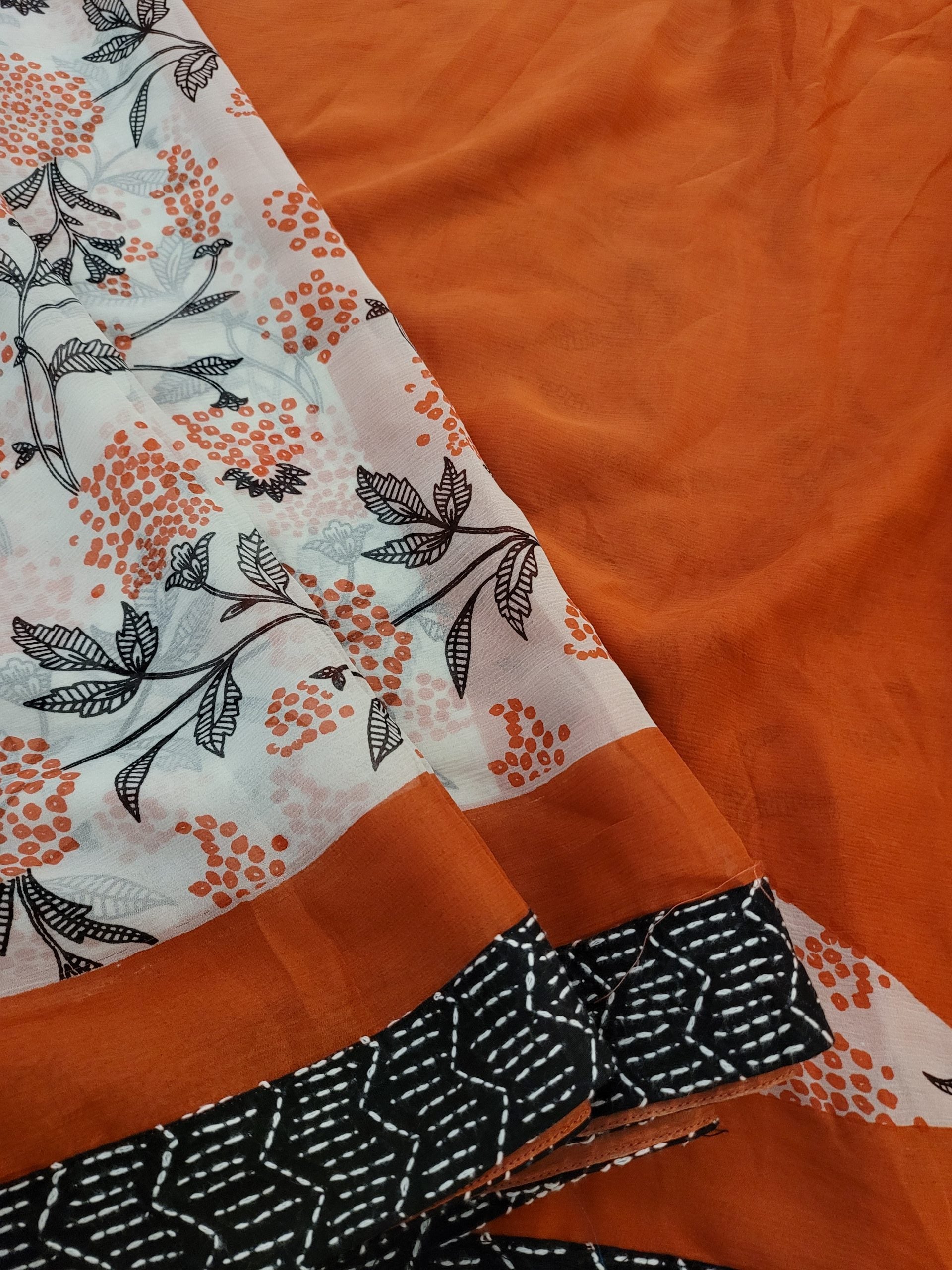 Vindhya-Off white and orange chiffon (3)