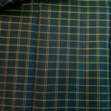 Zari checked Kanchipuram silk fabric