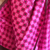 Mila mosaic printed kanchipuram silk saree